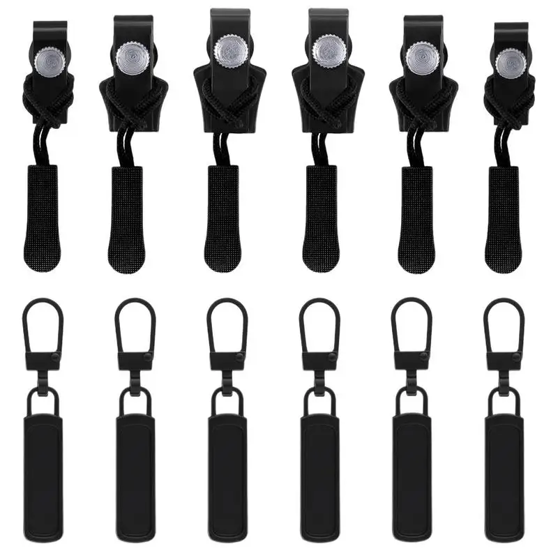 Zipper Replacement Kit Set Of 12 Quick Release Metal Zipper Head Replacement 3 Different Sizes Zipper Pull Replacement Beginners