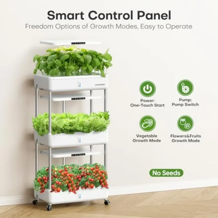 室内水耕栽培システム：66ポッドのハーブと野菜の発芽キット（ - Indoor Herb Garden Kit のレビューと価格