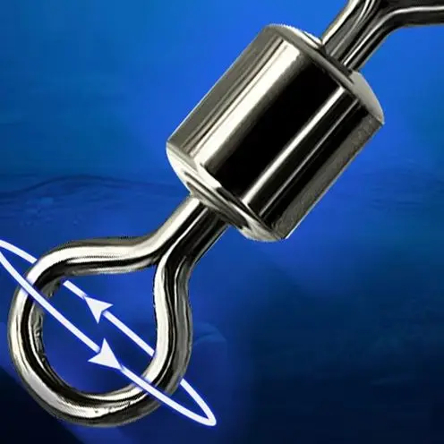 الصيد قطب 10 قطع الصلبة موصل الكرة تحمل المفاجئة الصيد يدور المتداول الفولاذ المقاوم للصدأ الخرز