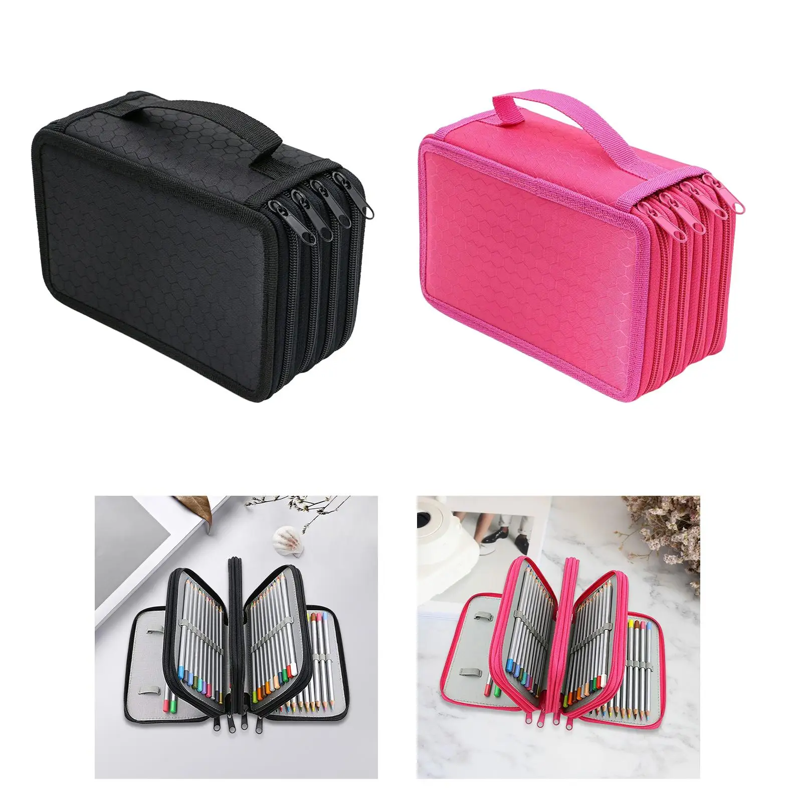 Pencil Case Pen Bag Holder Storage Multifunction Pouch for Office Supplies