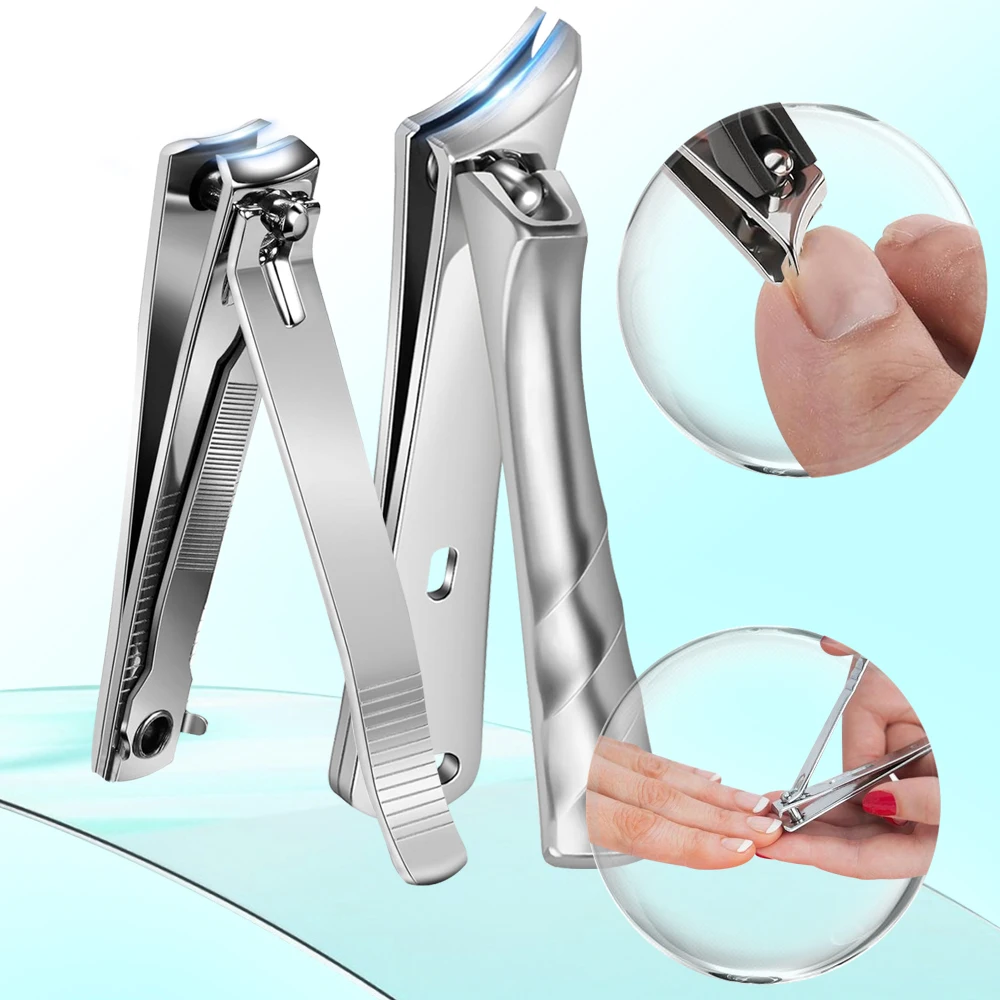 

2Pcs/set Nail Clippers Manicure Set Thick Nails Finger Nail Clippers Ingrown Toenail Clippers Stainless Steel Nail Cutter