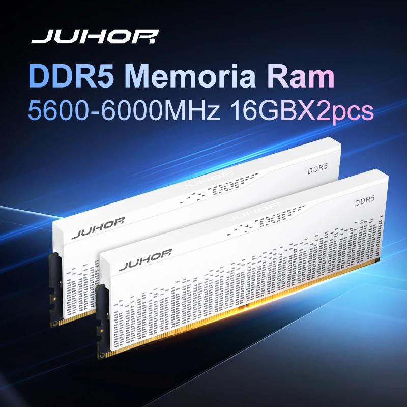 JUHOR DDR5 RAM 16GB 32GB 5600MHz 6000MHz 6400MHz 6800MHz 7200MHz  DIY Computer Gaming Desktop Memory