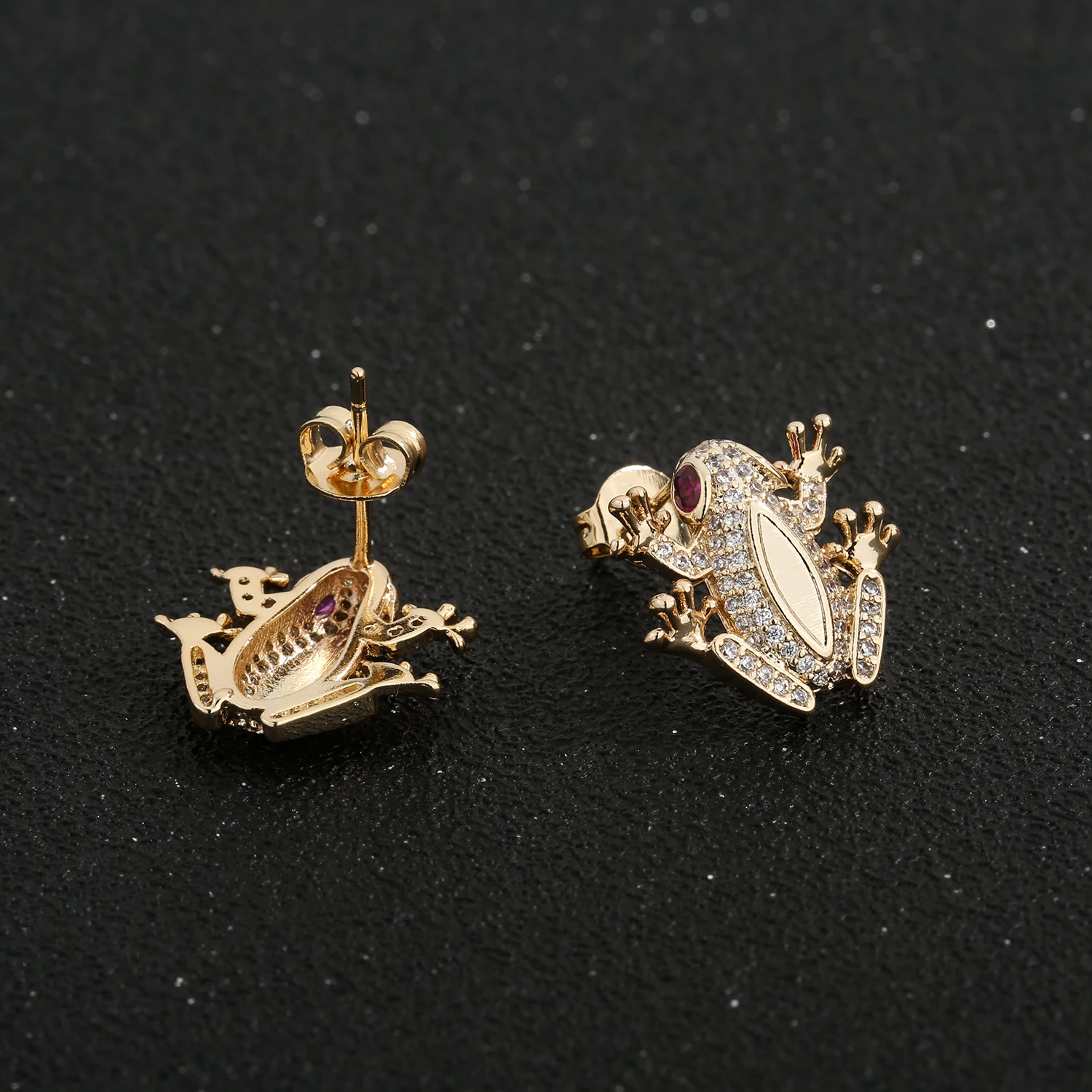 Exquisite 3D animal jewelry, a 4-piece frog jewelry set, a perfect back-to-school or birthday gift for a lovely girl