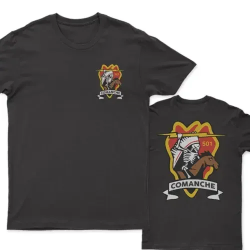 Comanche 501st Airborne Arctic Paratrooper Ranger T-Shirt 100% Cotton O-Neck Short Sleeve Summer Casual Mens T-shirt Streetwear