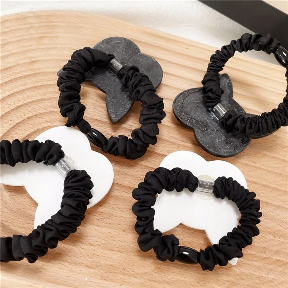 Простые эластичные акриловые женские тканевые корейские резинки для волос, женские резинки для волос, мультяшная веревка для волос, головной убор с котенком