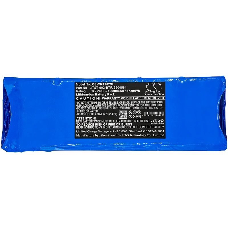 Battery for  TST-902 PN:  6504581, BL1880F6835661S5PG9T, TST-902-BTP 10000mAh / 37.00Wh