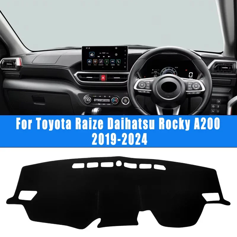 

Car Dashboard Covers Mat Sun Shade Non-slip Pad Accessories For Toyota Raize Daihatsu Rocky A200 2019-2024 2020 2021 2022 2023