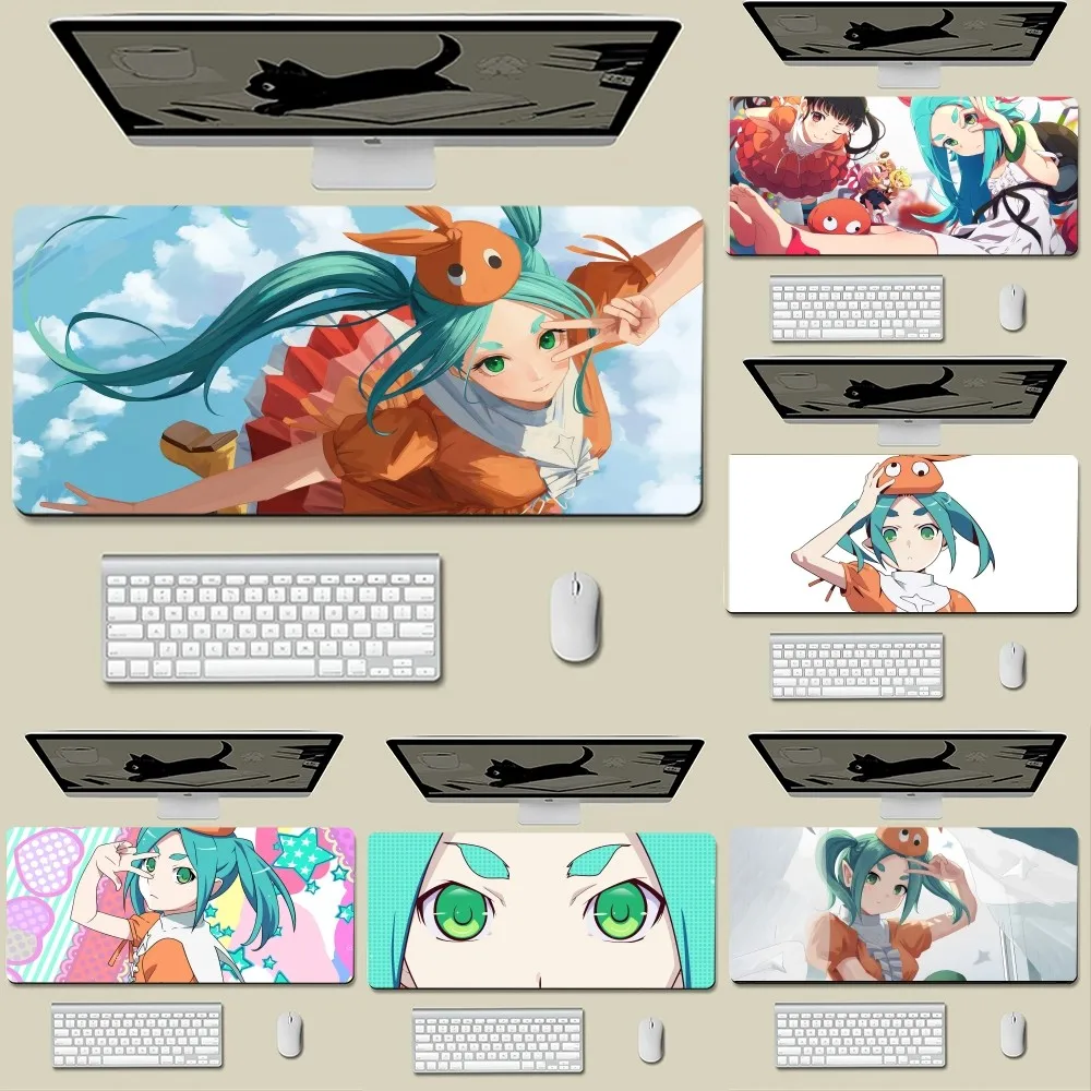 

HD-MonogatariS-Yotsugi-Ononoki S Mousepad New Arrivals Large Gaming Mousepad L XL XXL Gamer Mouse Pad Size For Keyboards Mat