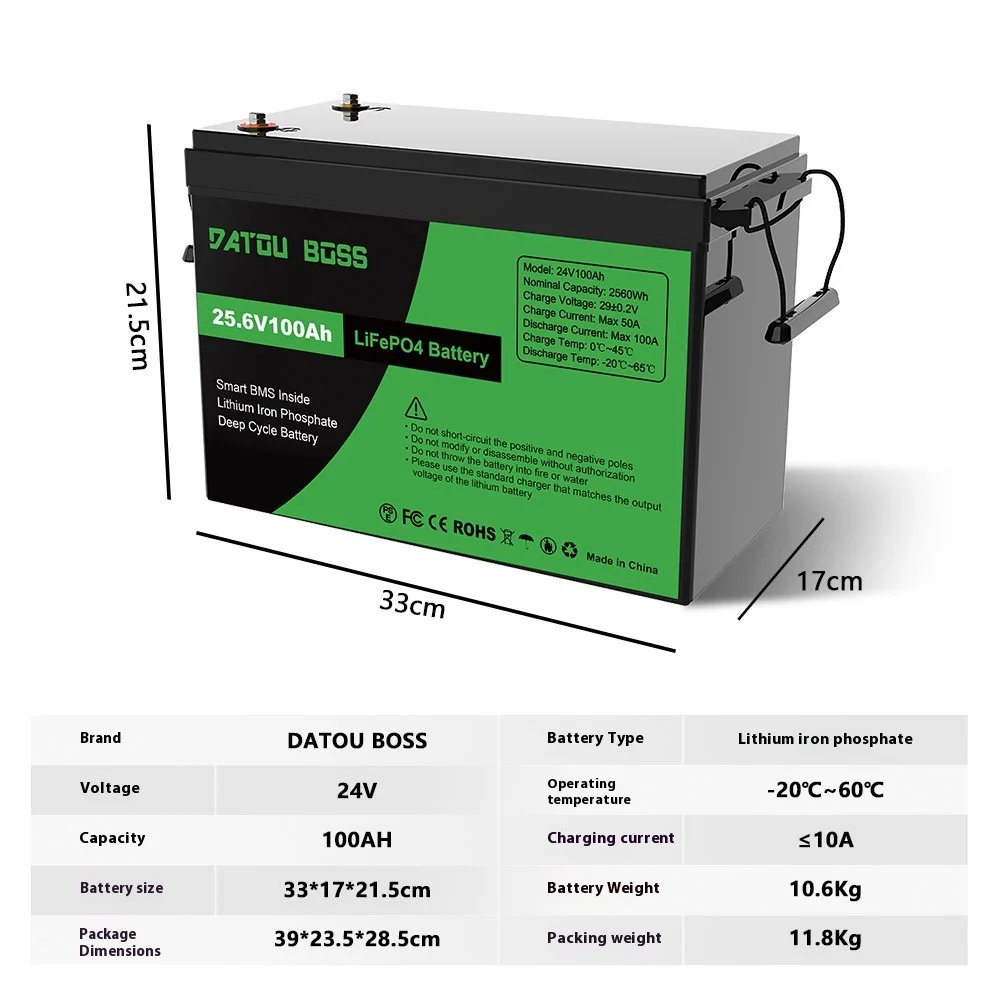 بطارية ليثيوم فوسفات الحديد مع شهادات أمان متعددة، منع الاحتراق العفوي، أداء طويل الأمد