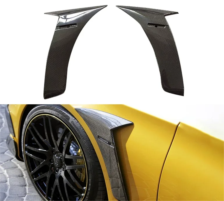 

Fender Flares Air Vents Trim for Benz S Class W222 S63 S65 KO Style Carbon Fiber Side Fenders Auto Accessories