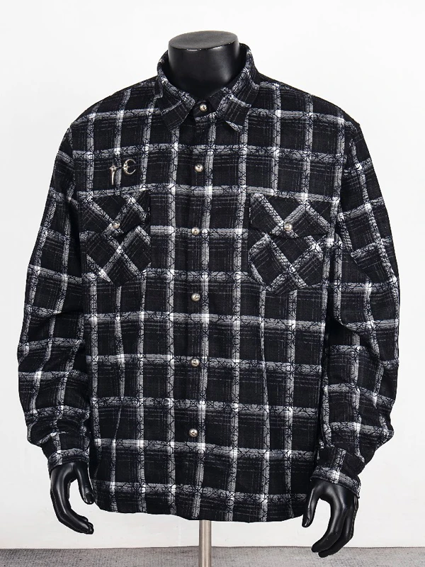 

Свободная повседневная рубашка в клетку с длинным рукавом, удобная, дышащая, из трикотажной смеси полиэстера и хлопка, для осени и весны