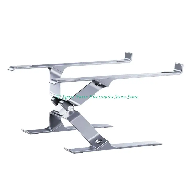 SZ Portable Aluminum Laptop Stand Ergonomic Height Adjustable Notebook Holder For Desk Enhances Stability Heat Dissipation