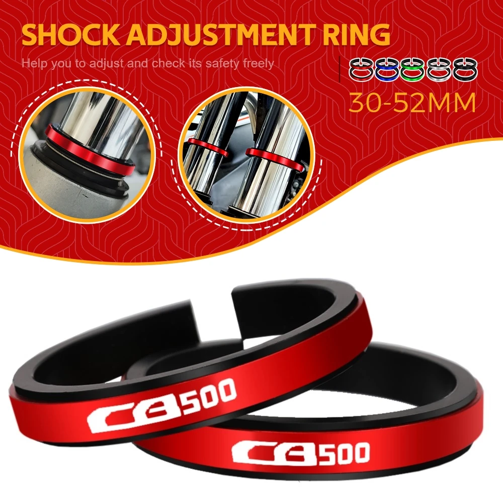 

FOR HONDA CB500 CB 500 1994-1998 Motorcycle Adjustment Shock Absorber Auxiliary Rubber Ring CNC Accessories Fit 30MM-52MM