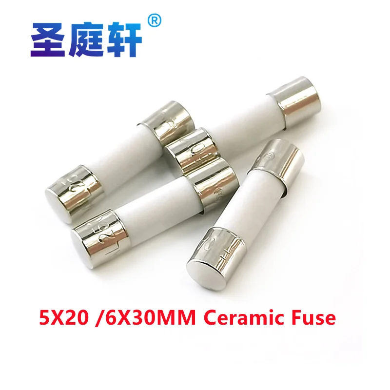 

10pcs/lot 5*20mm 6*30mm Fast Blow Tube Fuses 250V 0.5A 1A 2A 3A 4A 5A 6A 6.3A 8A 10A 15A 20A 25A 30A AMP Fuse Ceramic Fusible