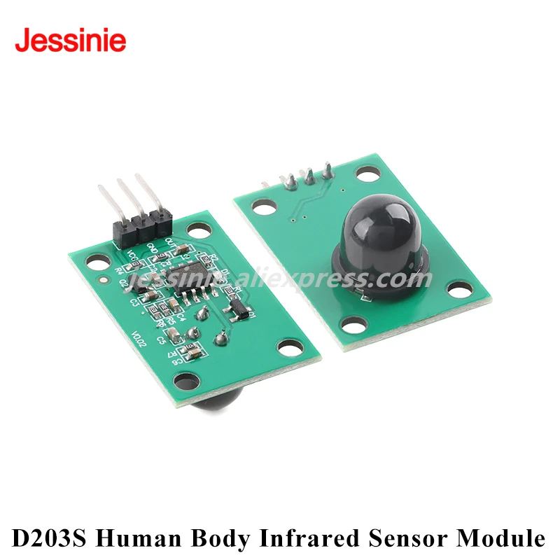 20pcs/1pc D203S Pyroelectric Infrared Sensor Module Human Body Infrared Motion Sensor Switch Probe 5m Reaction Angle 120 Degrees