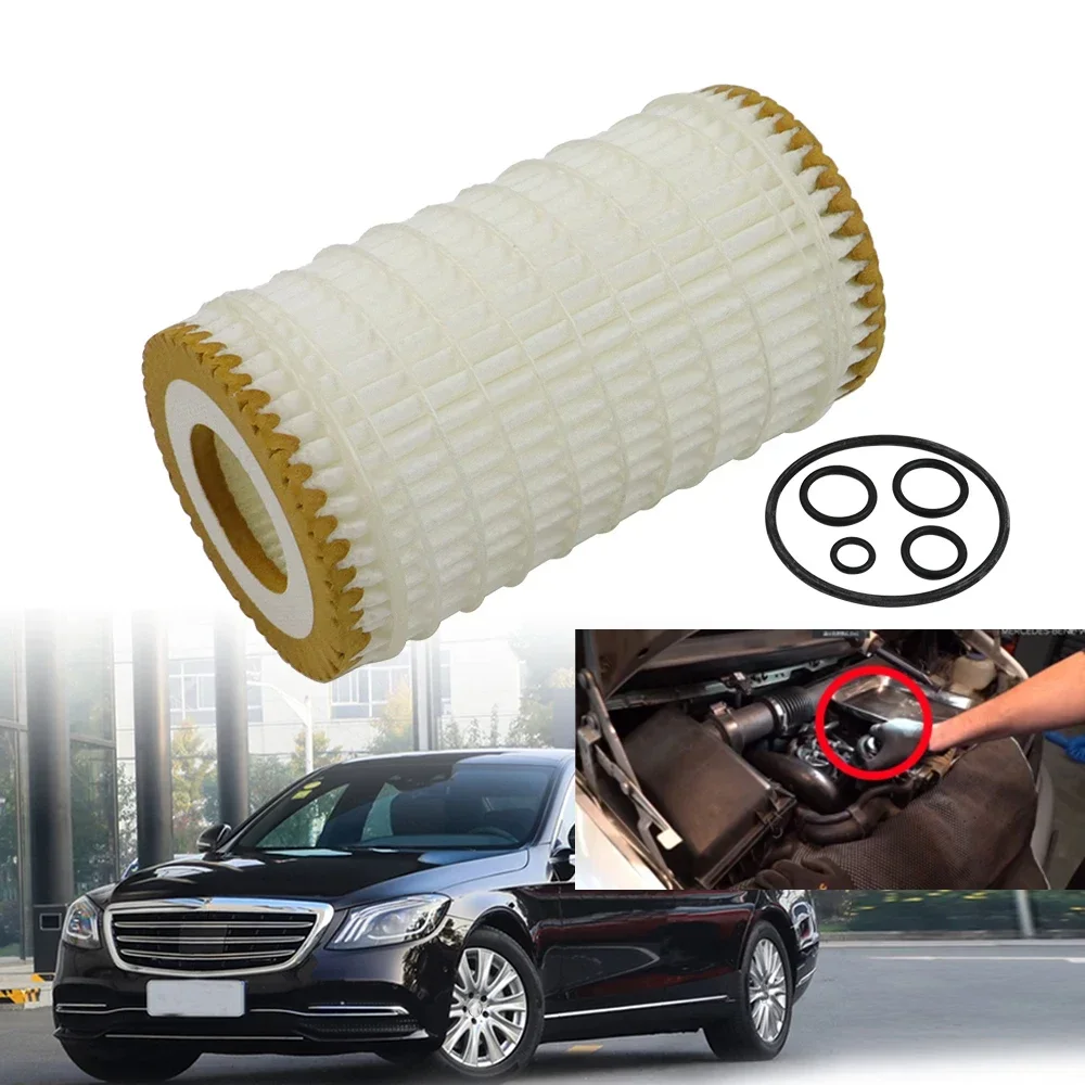 2x Oil Filter for Mercedes Benz E230 E280 E350 C230 C250 C300 C350 CLK350 CLS550 E550 GL550 AMG 0001802609 HU 718/5 x HU7185X