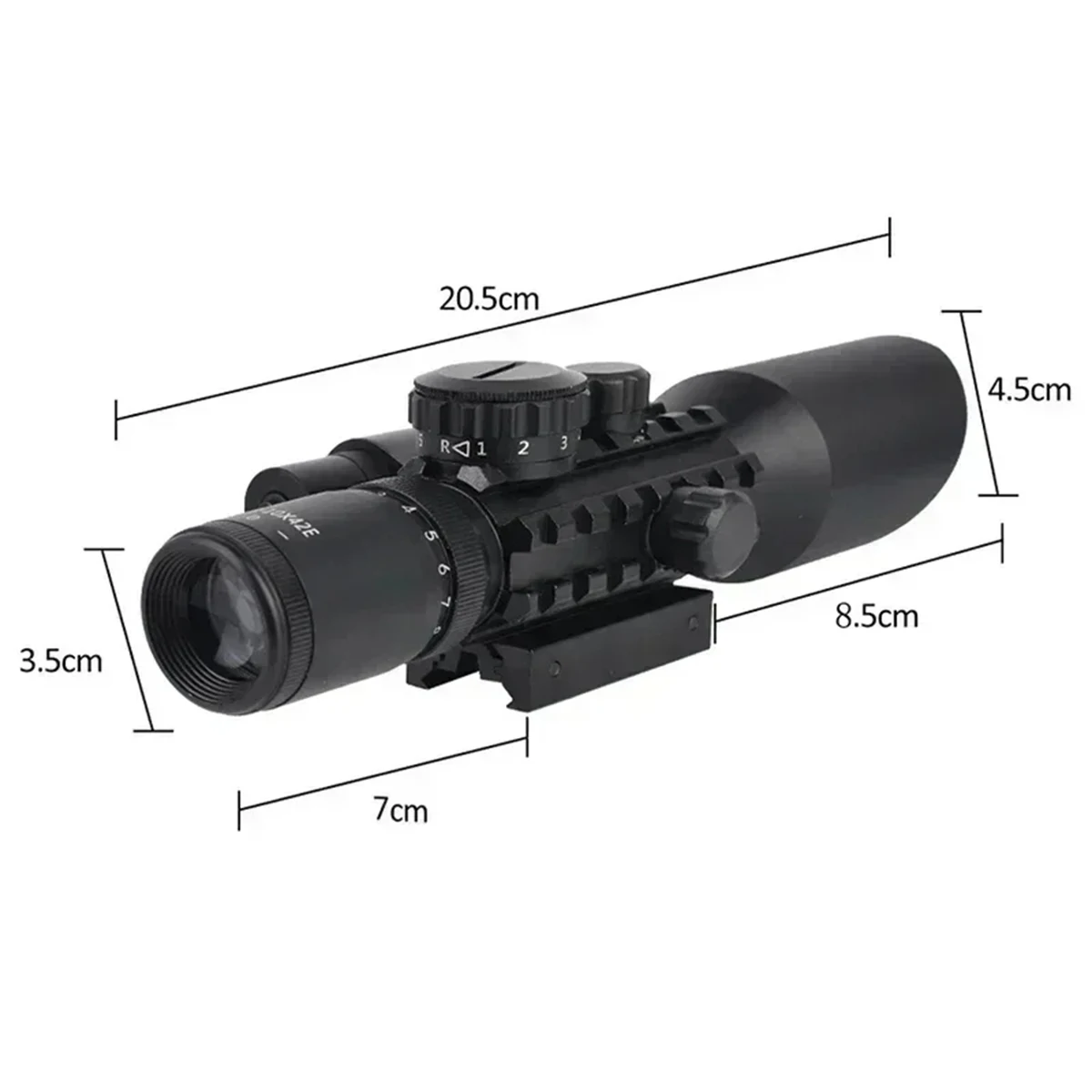 Tactical 3-9X26EG 3-10X42E Rifle Scopes W/Red/Green Lase Crossbow Reticle Optics Sight Airsoft Scope Hunting for 11/20mm Rail view 5