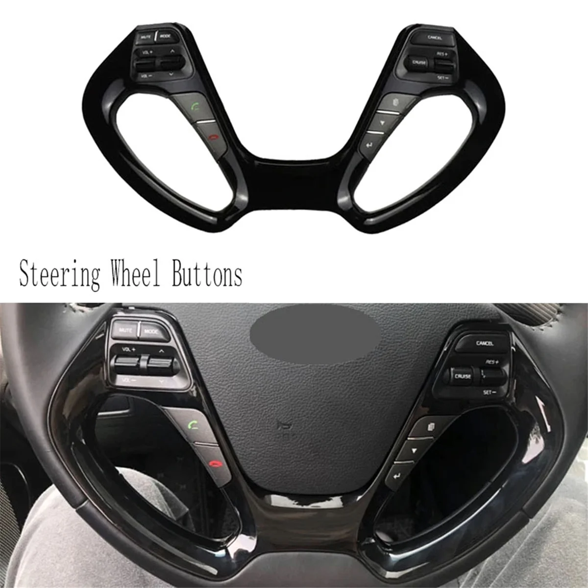 Multifunctional Steering Wheel Buttons Switch Volume Phone Cruise Control Button for Hyundai Kia K3/K3S 2011-2017