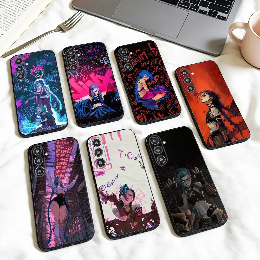 

Fashion J-JiNxES G-Game Cool phone Case For Samsung Galaxy A73,A72,A71,A70,A53,A52,A51,Others Soft Black Shell