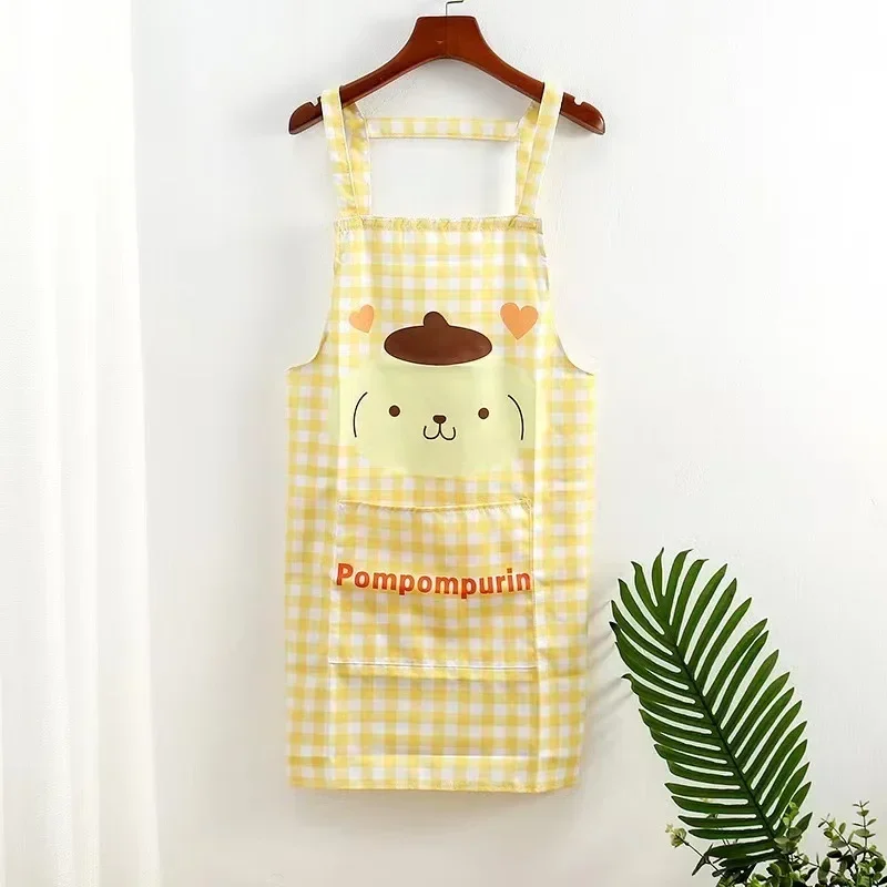 Leuke Cartoon Plaid Keuken Baby Kaneel Pochacco Huis Schoonmaken Stof Grote Dikke Koken Schort Taille Rok Mevrouw Taart Kleding