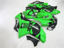 New fairings for Kawasaki 07 08 ZX6R fairing kits ZX-6R 2007 2008 Ninja 636 green black ghost  BS50