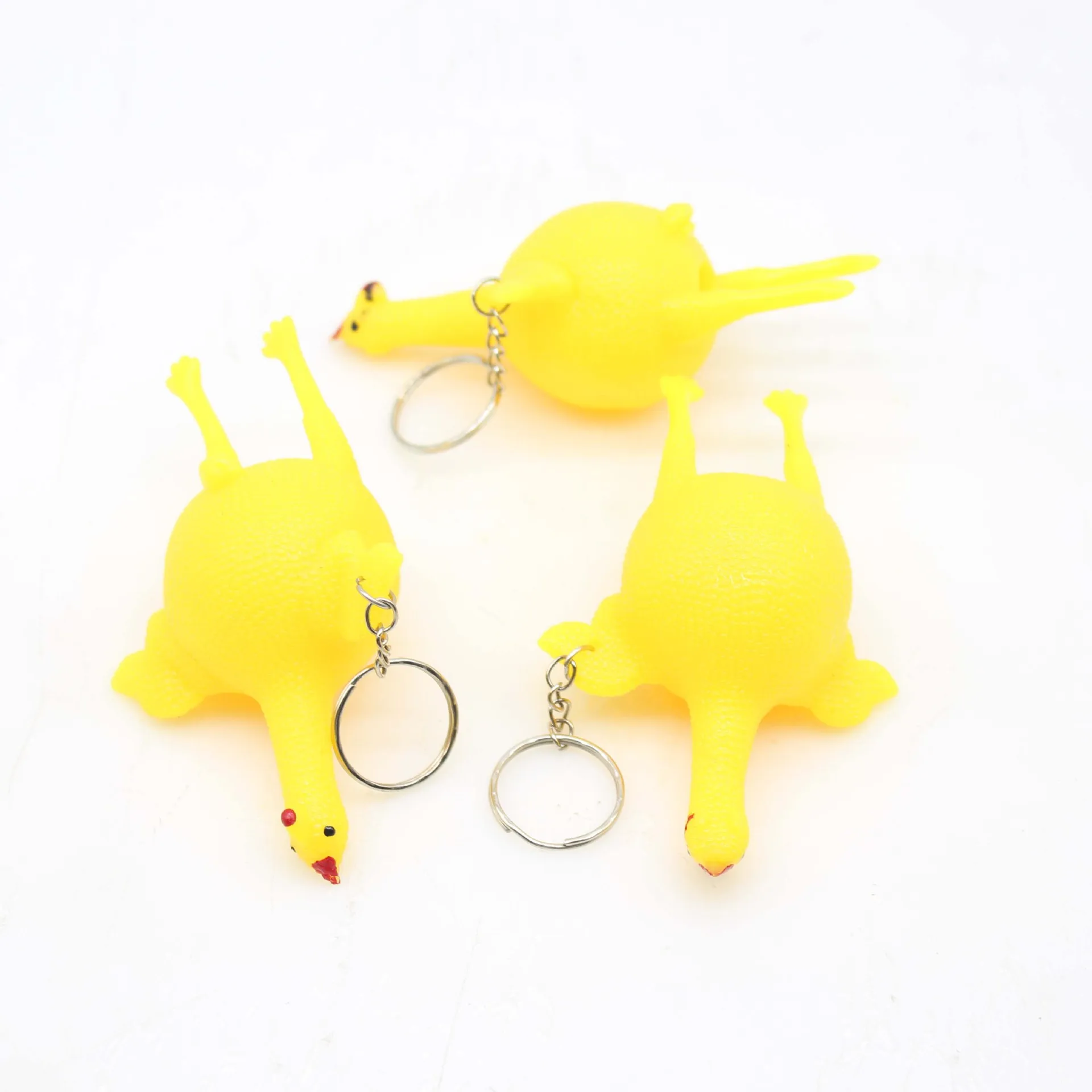 3Pcs Anti-Stress Toy Chickens That Lay Eggs Squeeze Toys Tpr Squishy  Funny Stress Relief For Kids Adults Gift Prop J170