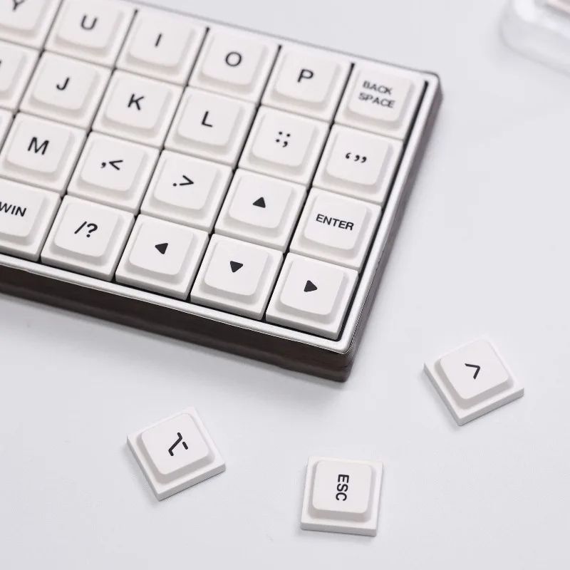 

Minimalist Theme Keycaps Set Customized PBT Sublimation Low Profile Keyboard Cap for LAK-48 Key Mechanical Keyboard Accessories
