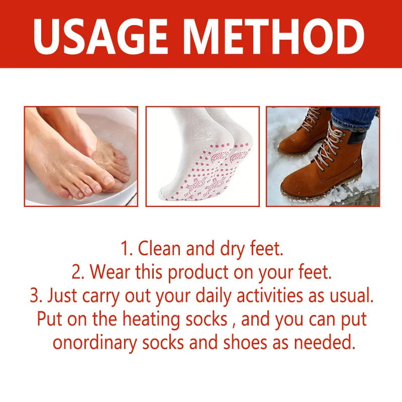 Houkea นวดเท้าถุงเท้าความร้อนฤดูหนาวกีฬากลางแจ้ง Windproof เย็น WARM Foot Care