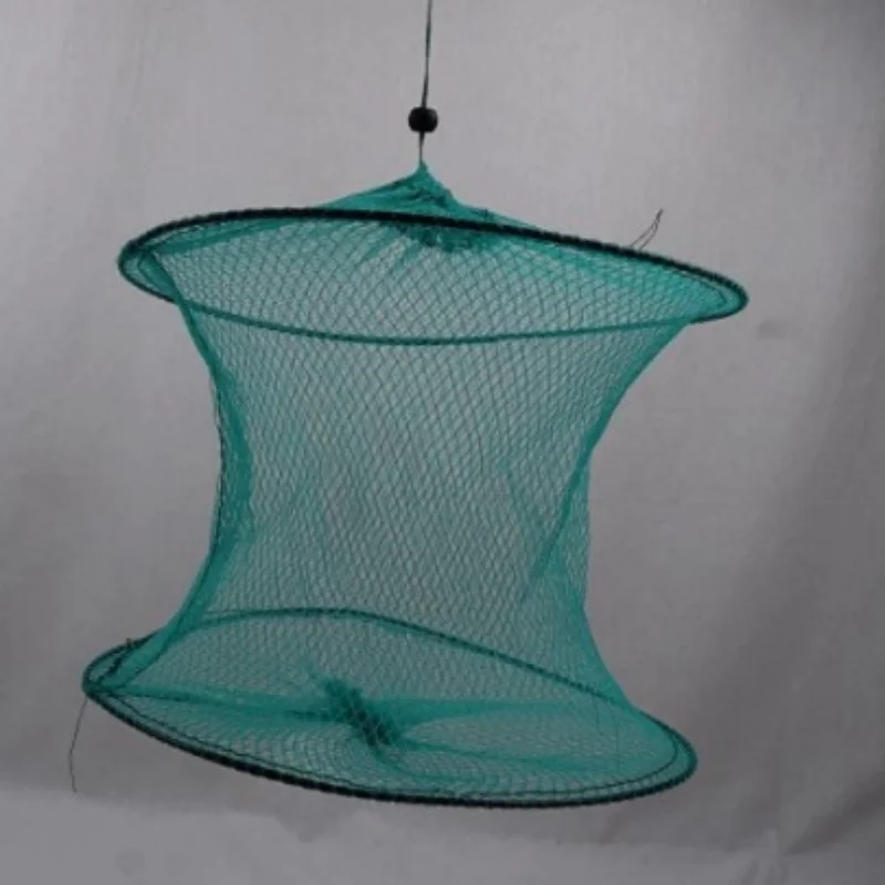 Two-layer Portable Fishing Net Fish and Shrimp Net Cage Casting Net Fishing Trap Net and Foldable Fishing Net Fishing Gear