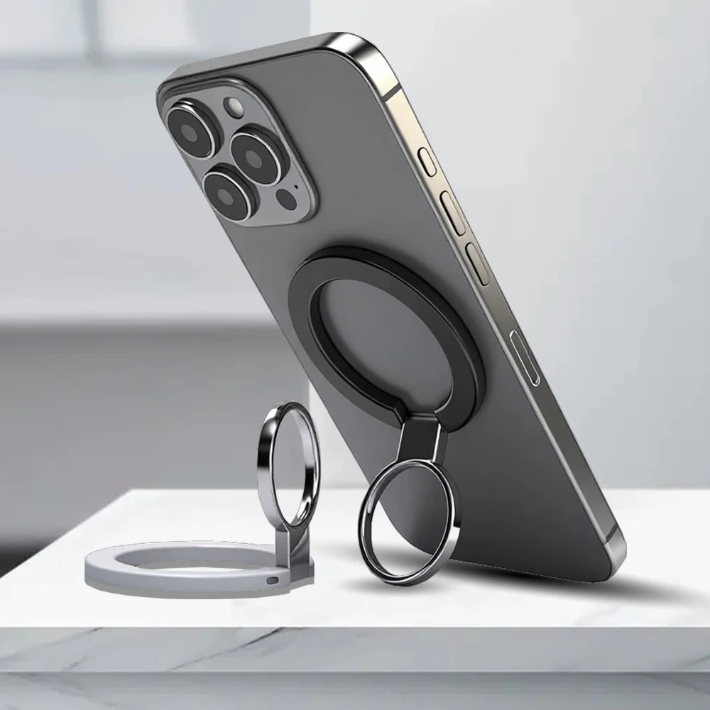 لمشبك الإصبع المغناطيسي 2 البساطة 1 قطعة خفيف للغاية ورقيق للغاية قوي شفط دوار 360 درجة °   ملصقات الحائط في كل مكان