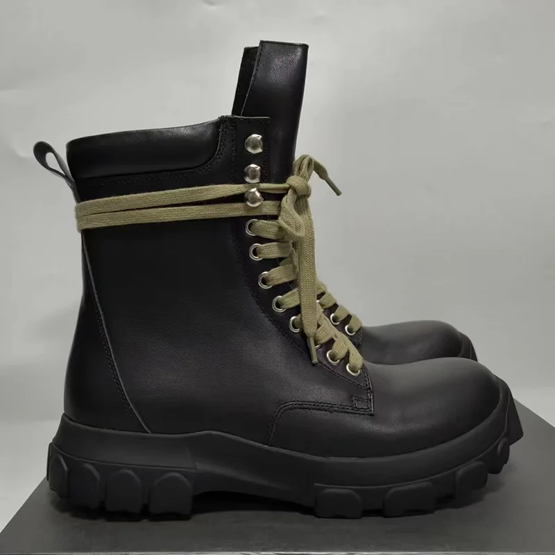 

Fashion Female high top Lace-Up Platform Shoes Leather Women British Short Ladies Ankle