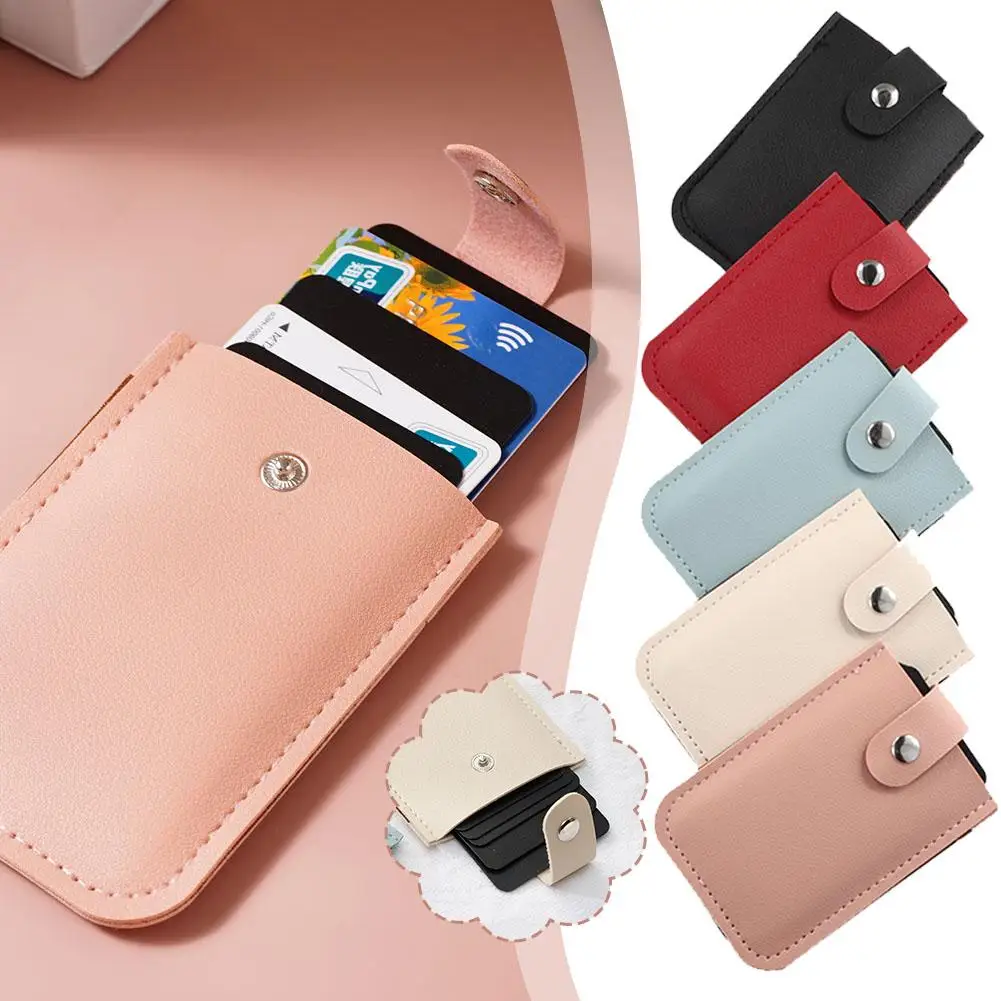 Multi-card Slots Bank Credit Card Holder Wallet Fashion Card Purse Multifunction Case Business Ultra-Thin Card Leather Hasp C2I0