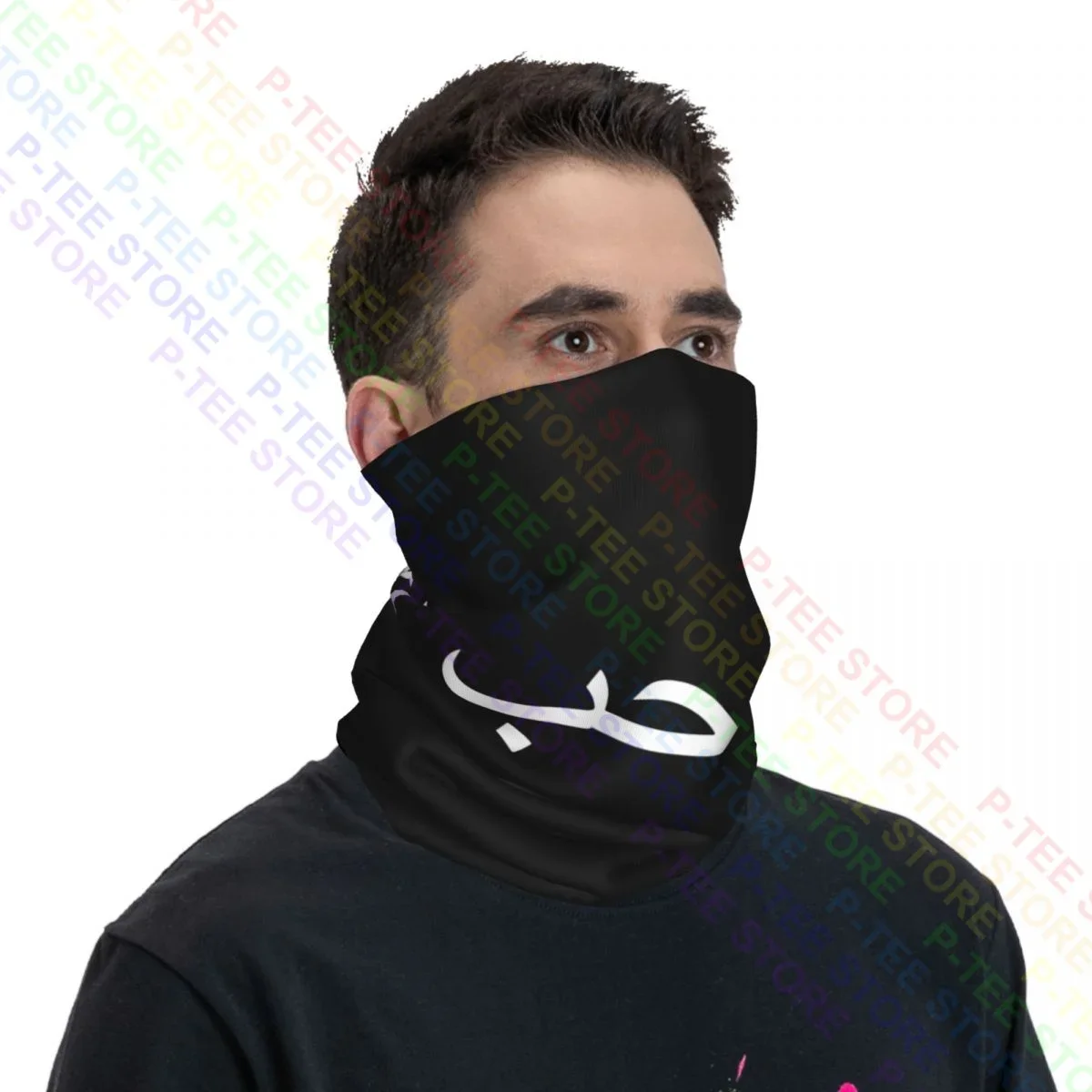 การเขียนภาษาอาหรับ Quot Love ข้อความอาหรับมุสลิมภาษาคอ Gaiter ผ้าพันคอผ้าพันคอผ้าพันคอ Face Mask กีฬา Camping ฤดูร้อนตกปลา