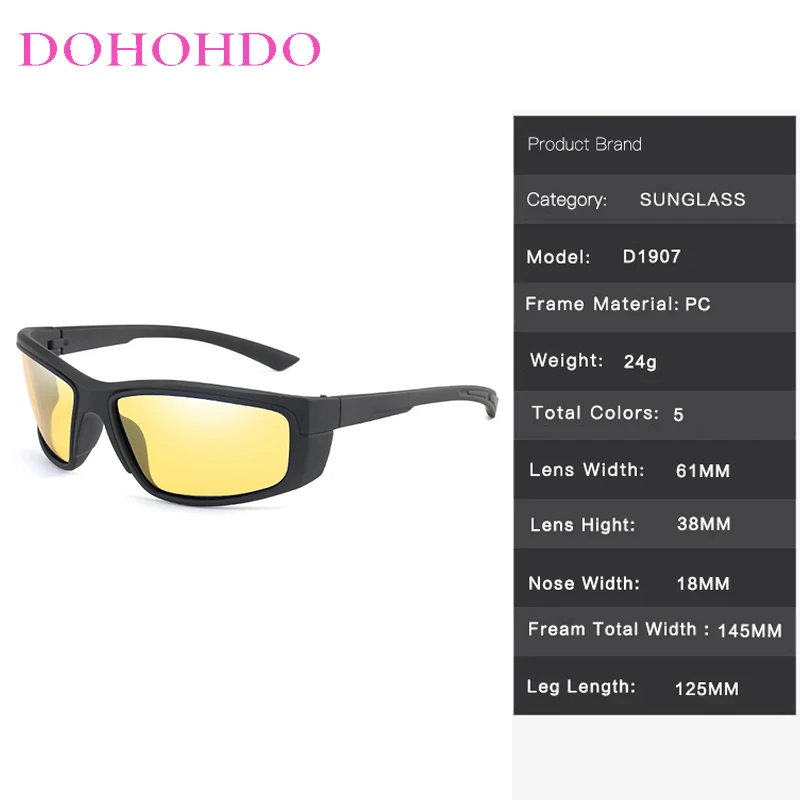 Marca motorista óculos de visão noturna homem mulher polarizada óculos de sol anti brilho óculos de condução do carro gafas de hombre uv400