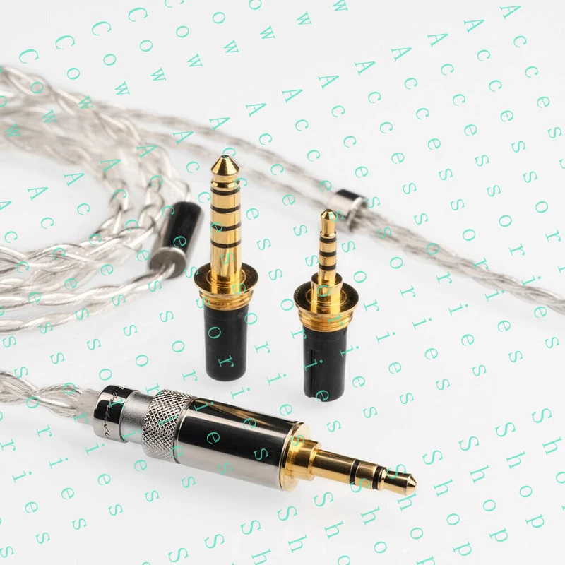 PP+ FOR FiiO 4.4mm/3.5mm/2.5mm LC-RD Balanced Pure Silver MMCX Audio Cable GOOD