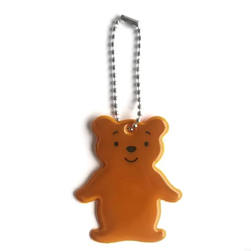 

N58B Reflective Gear Backpack Pendant Schoolbag Keychain Reflective Backpack Bear Reflectors Safety Reflector