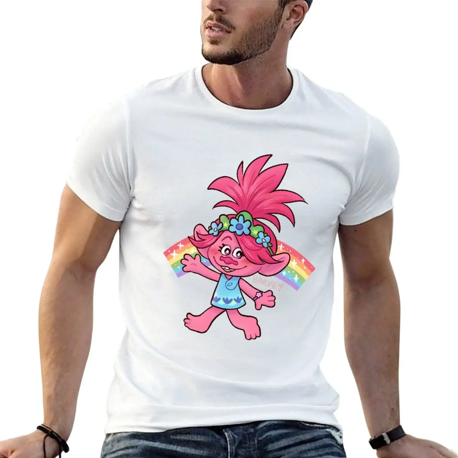 Mens Womens Trolls Cartoon World Comedy Movies Tour Funny Men Fan T-Shirt Summer Festival T-Shirt