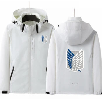 Impresión de ataque a los Titanes, ropa de acampada Unisex de alta calidad para primavera y otoño, chaqueta de senderismo, impermeable, fina, Safari, a prueba de viento