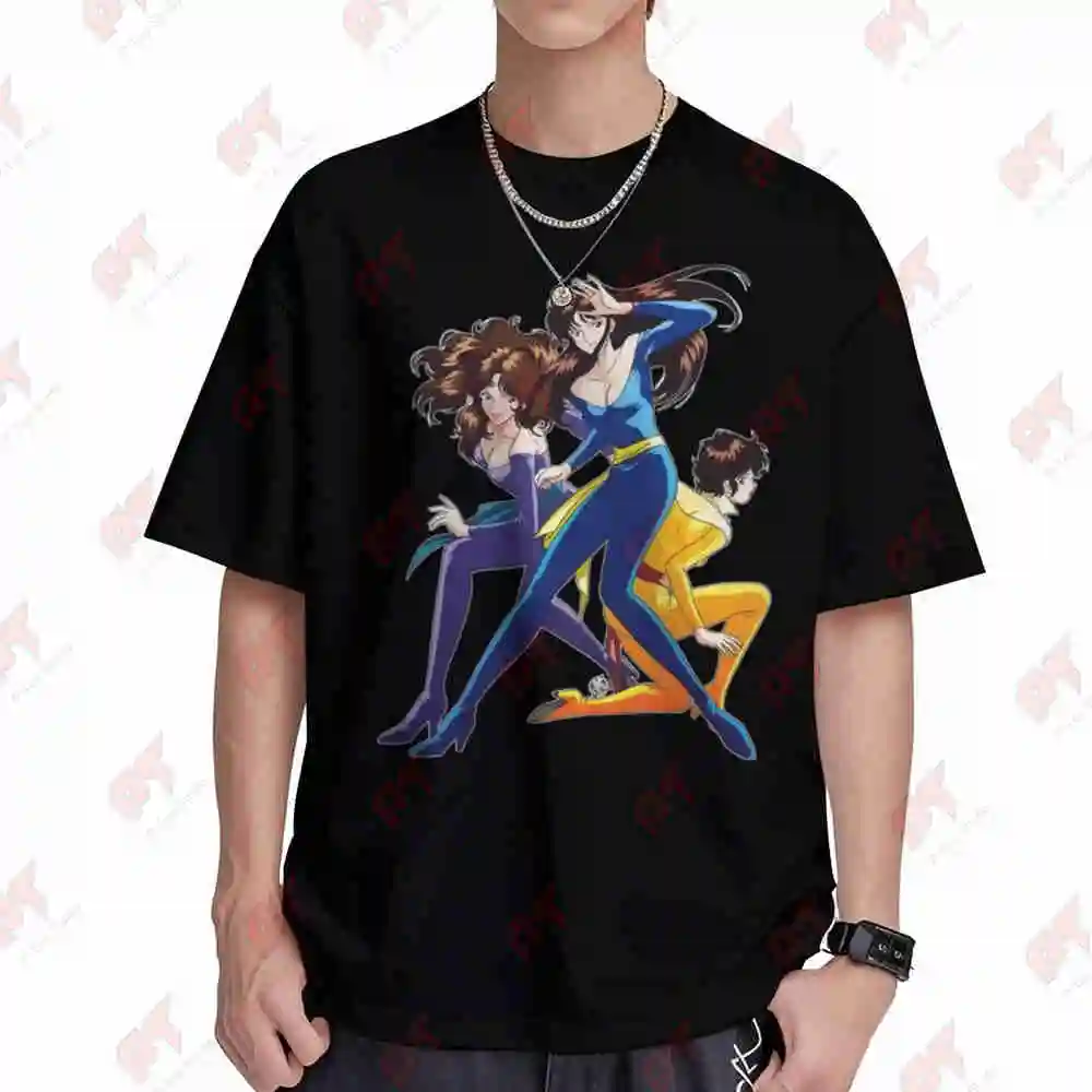 Cats Eye Anime Short Sleeve Tee 100% Cotton T-Shirt