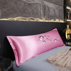 Body Satin Waterproof Pillow Cover with Envelope Closure,Long Pillow Cases,Soft and Breathable Body Pillowcase,Gift for Sleepers