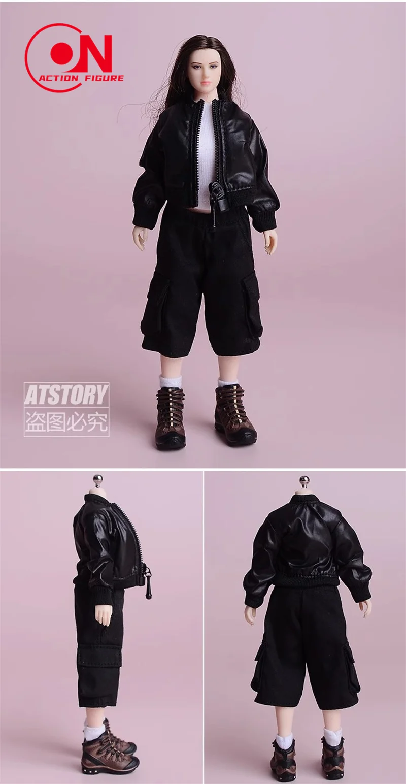 1/12 Schaal Vliegende Jas Jas Kleding Model Fit 6 "Romankey X COWL TBL Vrouwelijke Soldaat Action Figure Body pop