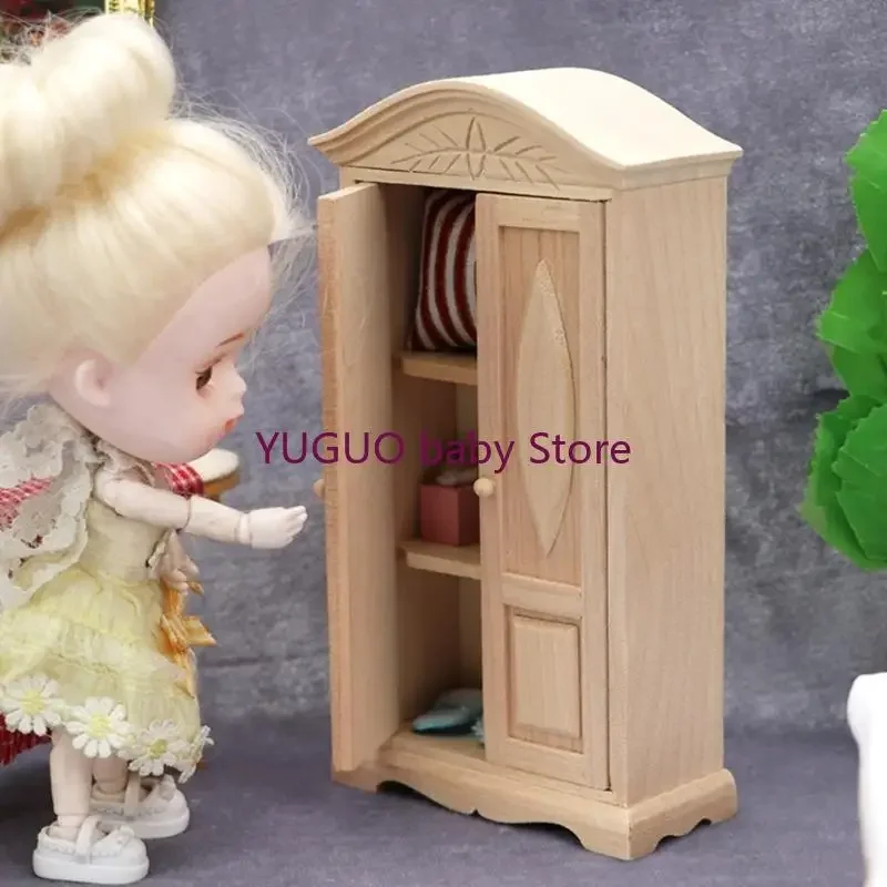 

1:12 Scale Dollhouses Miniature Wardrobe Mini Dollhouses Furniture Dollhouses Decorations Accessories Educational Toy 15UB