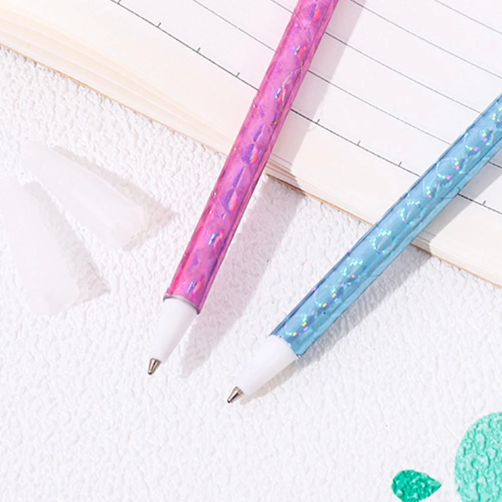 

6pcs Ballpoint Pens Comfort Grip Smooth Writing Office Home Student Supplies Gifts Green Pink Yellow Colored