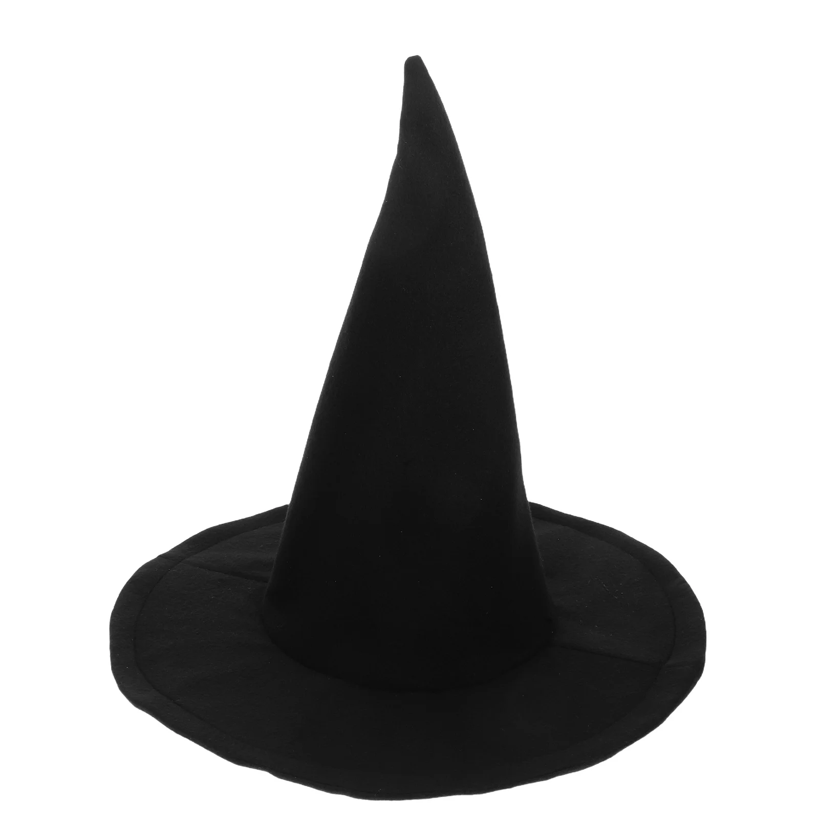 

Witch Hat Halloween Decor Dress up Costume Props Party Accessory Adult Wizard Cap Woolen Accessories Headwear