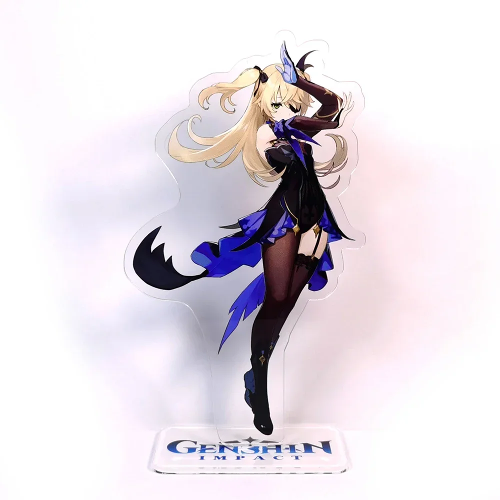 Genshin Impact characters Fischl Bennett XingQiu acrylic standee figurines desk decoration cake topper anime