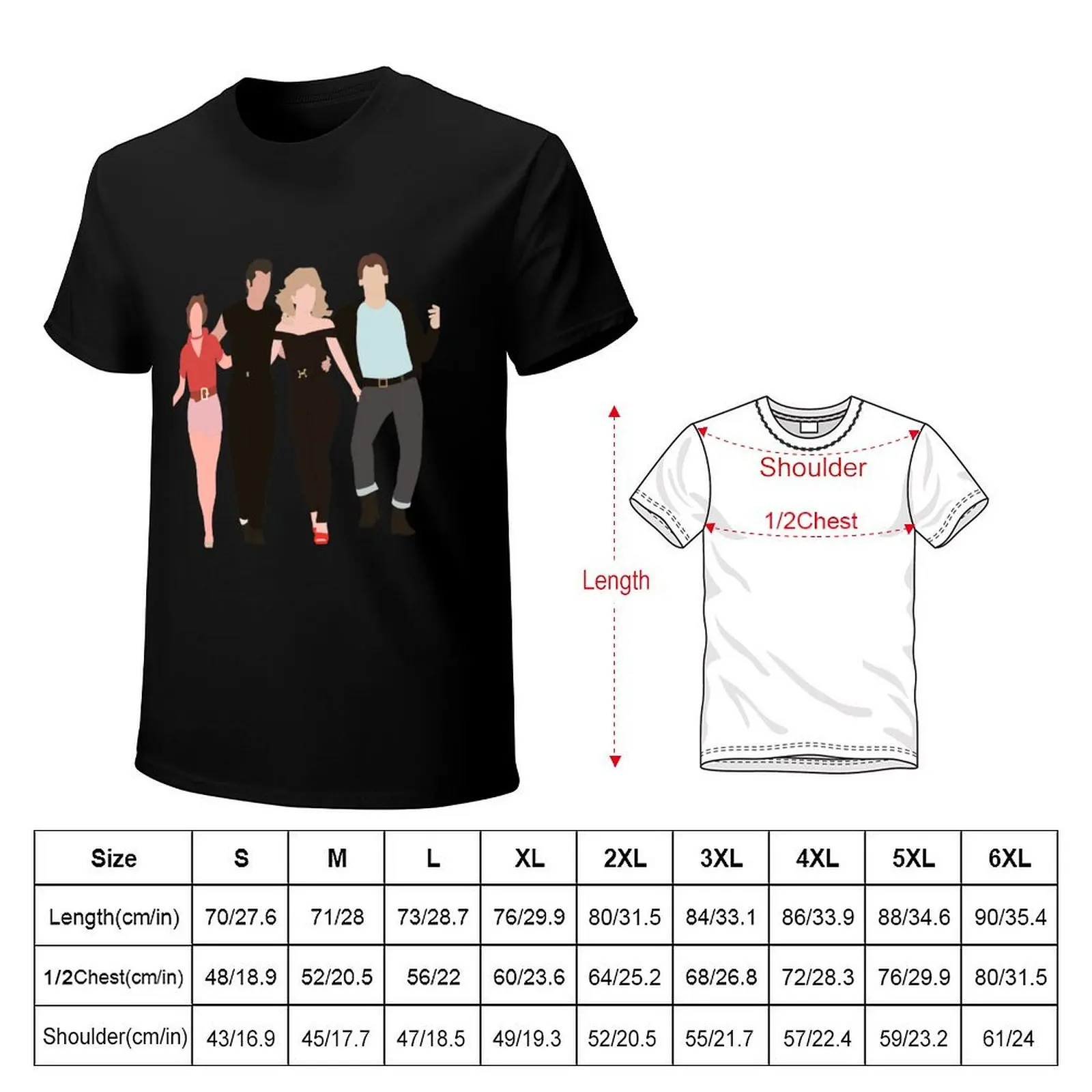 Grease Dance Scene T-Shirt Casual Fashion Short Sleeve Cotton T-Shirt