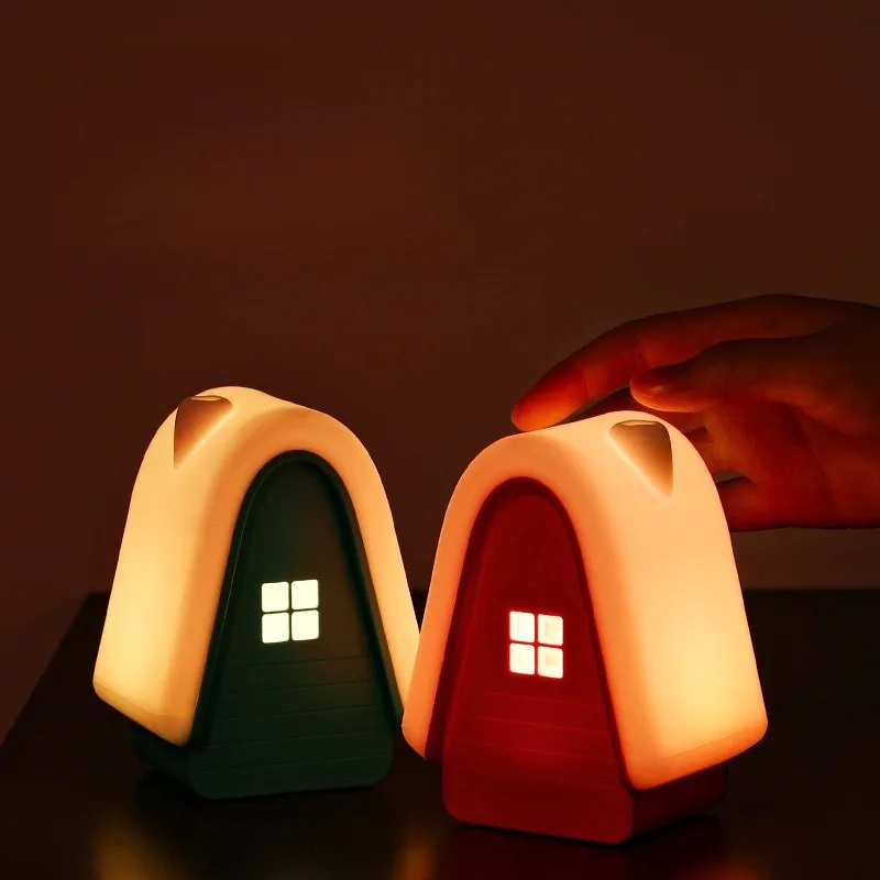 simple-green-snowhouse-night-light-for-charging-children's-bedroom-sleep-lamp-baby-feeding-bed-head-lamp-patty-lamp-gift