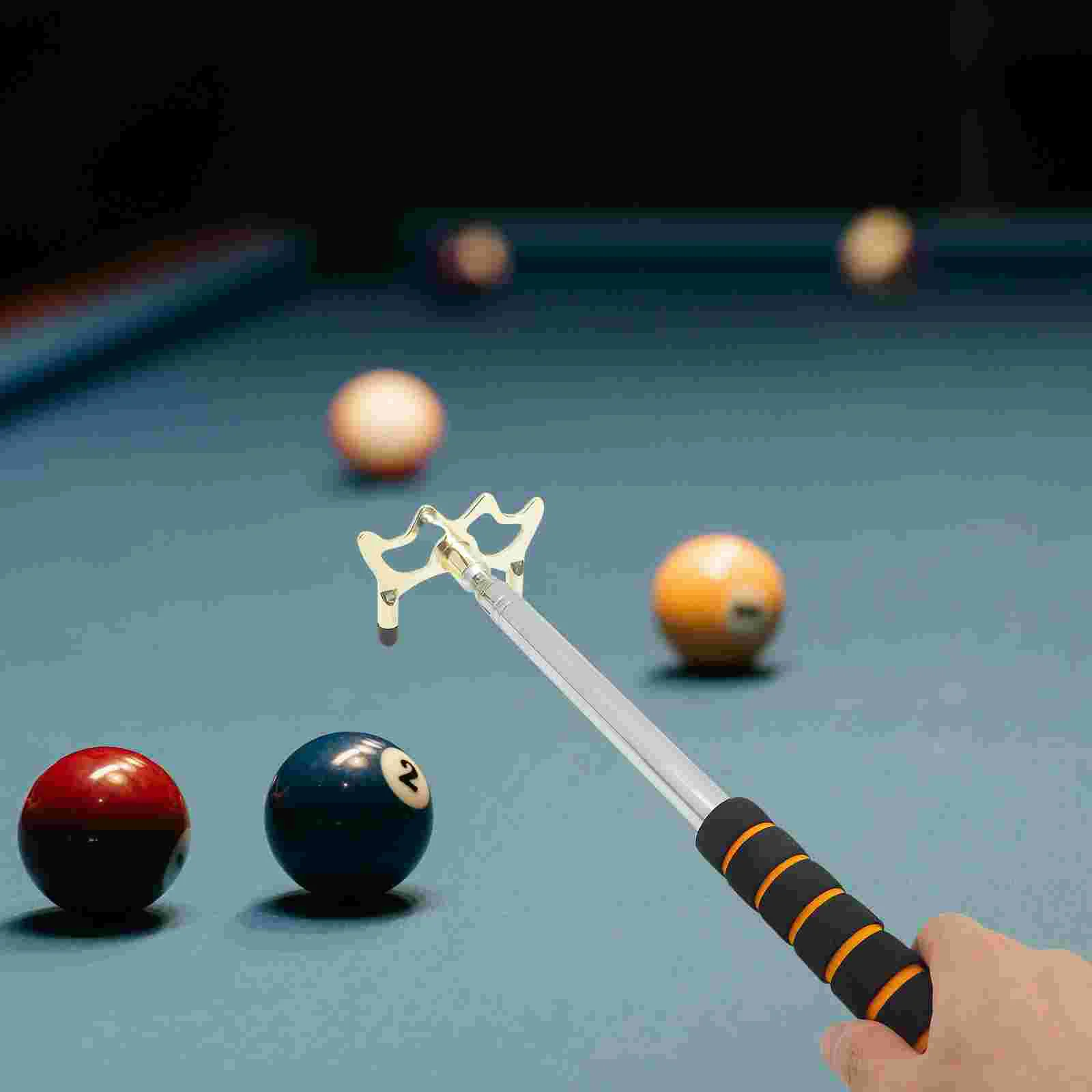 

Billiard Telescopic Pole Pool Tables Billiards Accessories Bridge Stick Cue Metal Snooker Detachable Holder Abs