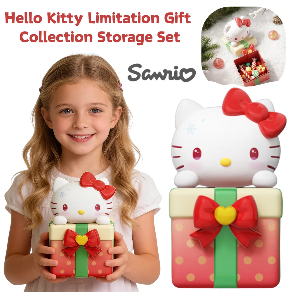 

Sanrio Hello Kitty Limitation Gift Collection Storage Set Candy Jar Hello Kitty Storage Set Storage Of Items For Kids Xmax Gifts