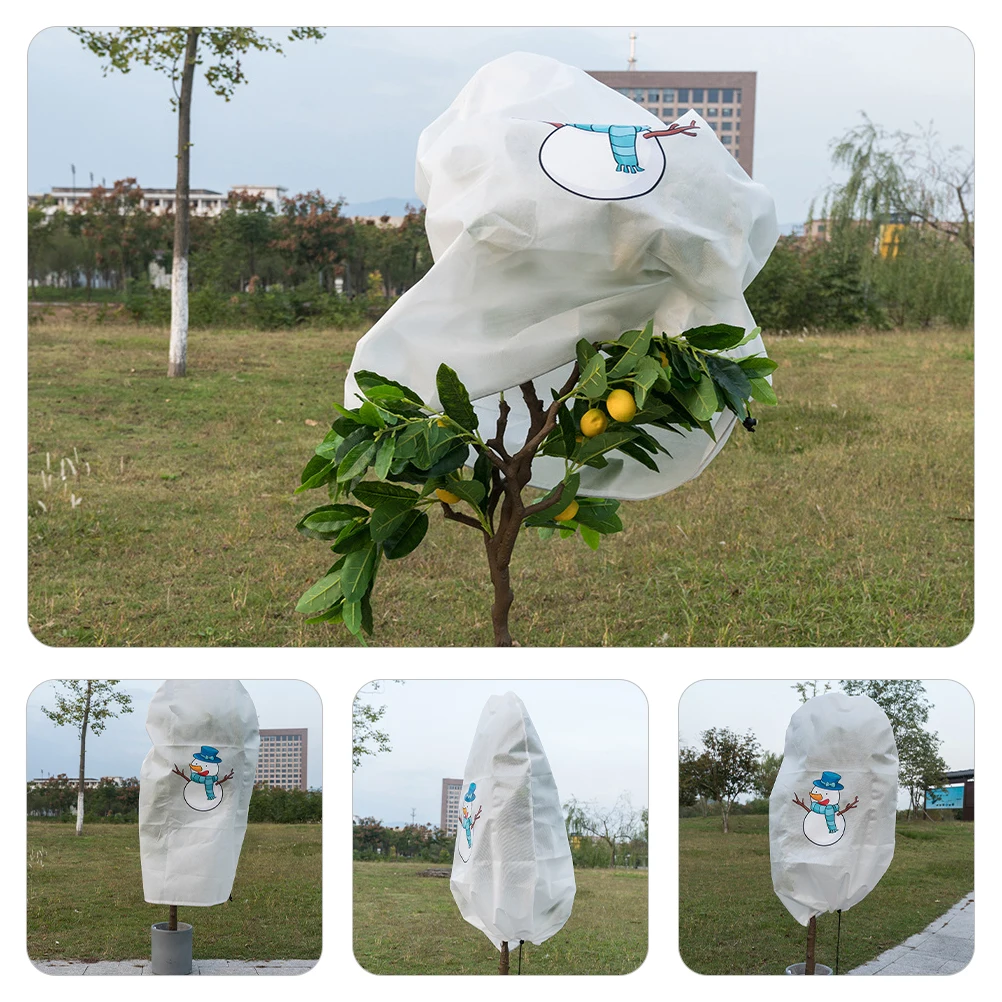 

Plant Cover Winter Protection Frost Resistant Nonwoven Fabric Windproof Rainproof Adjustable Garden Plant Protector Outdoor